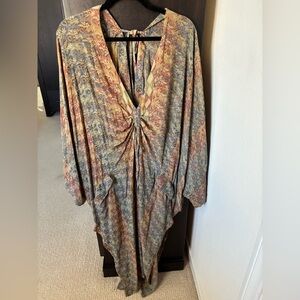 Kantha Bae Gorgeous Crepe Sari Moondance Muu /Kimono / Dress